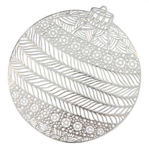 Dekoratív alátét Ball ezüst 38cm