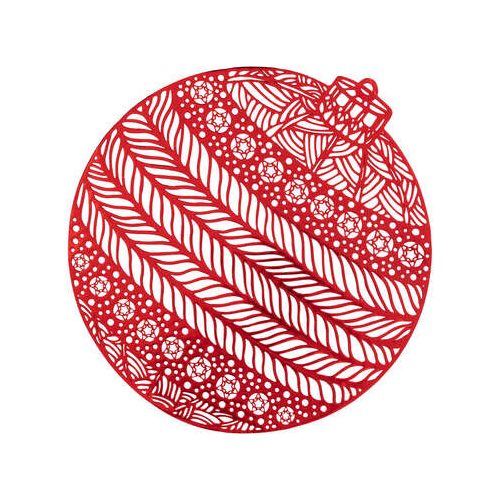 Dekoratív alátét Ball piros 38cm