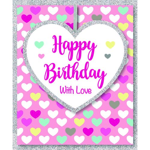 Kísérőkártya Happy Birthday with love