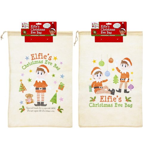 Elf manó textil ajándékzsák L