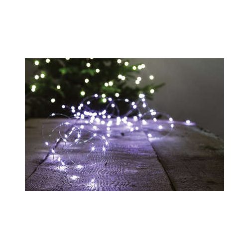 100 LED-es hideg fehér kül-, és beltéri izzósor