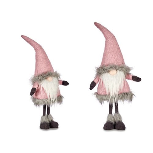Elf manó rózsaszín kabátban 70cm