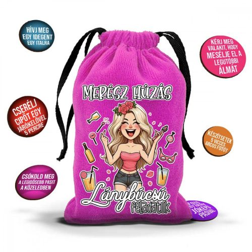Merész Húzás - Lánybúcsú feladatok - Pink