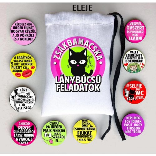 Zsákbamacska - Lánybúcsú feladatok