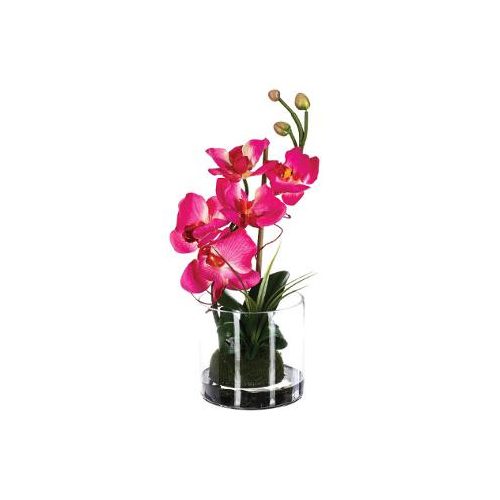 Virág dekoráció kompozíció pink 33cm