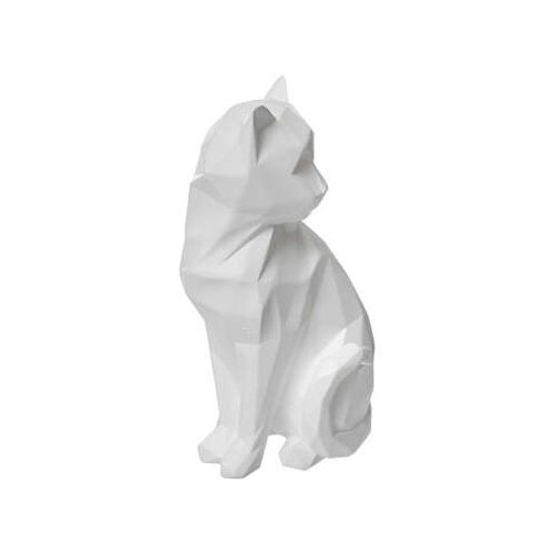 Origami szobor cica fehér