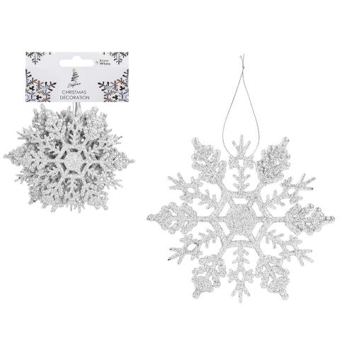 6db-os hópihe dekoráció glitter ezüst