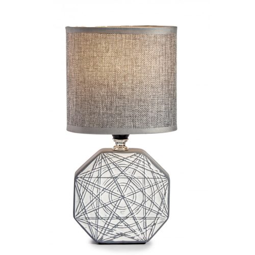 Asztali lámpa Hexagono 28cm ezüst