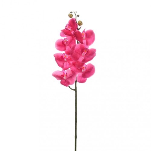 Élethű orchidea szál 7 virággal pink