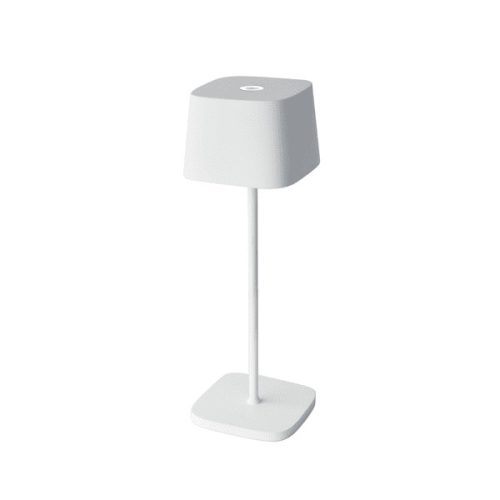 Újratölthető asztali lámpa fehér