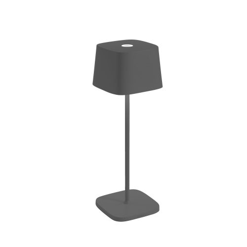 Újratölthető asztali lámpa sötét szürke