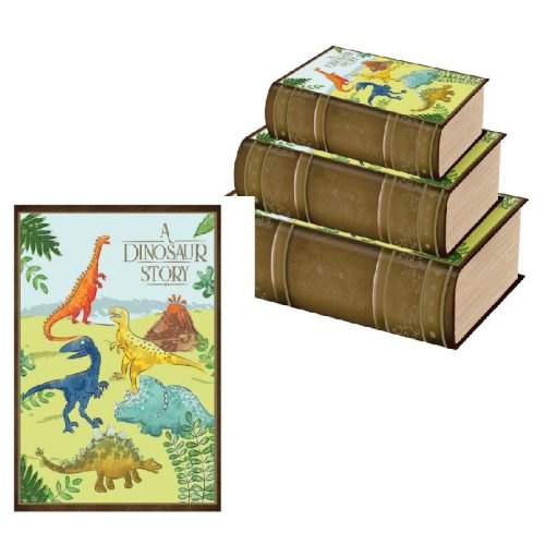 Könyvdoboz Dinosaur közepes